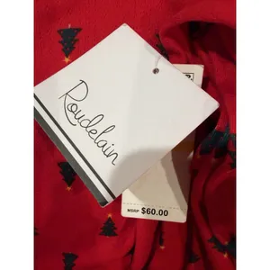 NWT Roudelain red long-sleeve Christmas Theme pajama set - Pants And Top Medium thumbnail 6