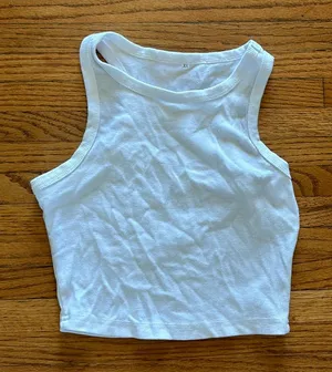 White ribbed tank top Size XS thumbnail 1