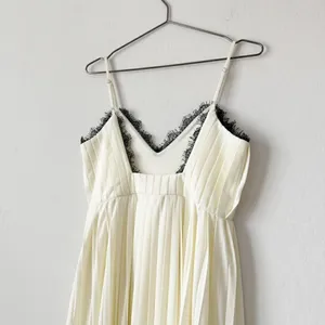 ASOS Cami Pleated Maxi Dress with Lace Trim Size 4 thumbnail 10