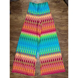 Patti Biggs Palazzo Pants Out of the Blue Collection High Waisted Wide Leg Sz M thumbnail 2