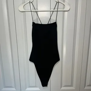 AllSaints Tilly Shirred Square Neck Bodysuit Womens 4 Spaghetti Strap Capsule thumbnail 2