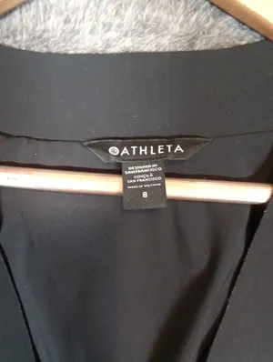 Athleta Avenue Blazer Womens Size 8 Black Stretch Travel Office Buniness Classic thumbnail 4