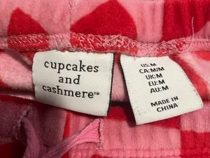 cupcakes & cashmere Pink and Red Heart-Print Lounge Shorts thumbnail 2