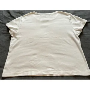 White Stag Women XL White Short Sleeve Crew Neck 100% Cotton T-Shirt thumbnail 11