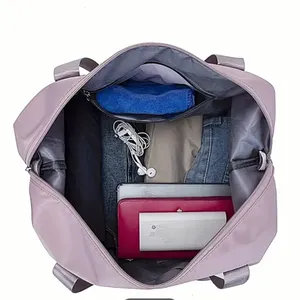 Lightweight Expandable Shoulder Weekender Overnight Bag Green thumbnail 2