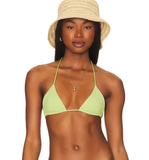 Superdown Roxy Bikini Top in Green thumbnail 1