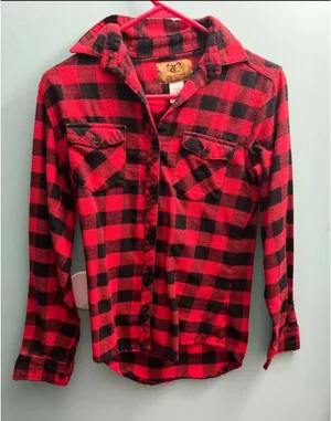 long sleeve flannel Red thumbnail 1