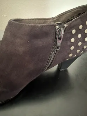 Laura Ashley Faux Suede Ankle Boots with Silver Studs Lafindon 9 Whimsigoth thumbnail 9