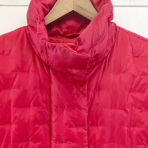 Talbots Womens L Goose Down Vest Quilted Puffer Zip‎ Front Stand Up Collar thumbnail 4
