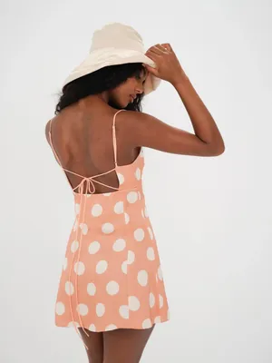 For Love & Lemons Mirabelle Cowl Neck Mini Dress thumbnail 2