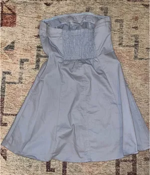 Hemline Baby blue strapless dress thumbnail 2