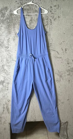 Sweaty Betty Racerback Jumpsuit Periwinkle Blue Relaxed‎ Athleisure Size 8 thumbnail 1