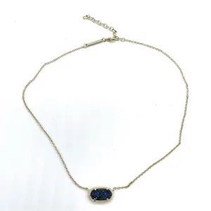 Kendra Scott Indigo Blue Drusy 18 inches Length thumbnail 3