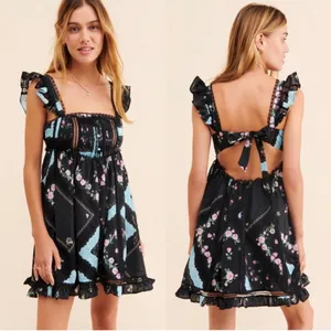 For Love & Lemons Leanne Babydoll Mini Dress Size Medium thumbnail 3