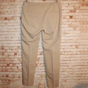 Zara Basic Khaki Slim Fit Trouser Ankle Pant XS thumbnail 5