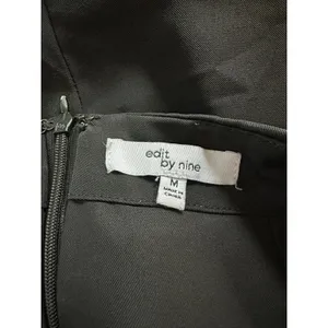EDIT‎ BY NINE BACK ZIP CLOSURE BLACK MINI SKIRT LINED EUC SIZE M Size M thumbnail 5