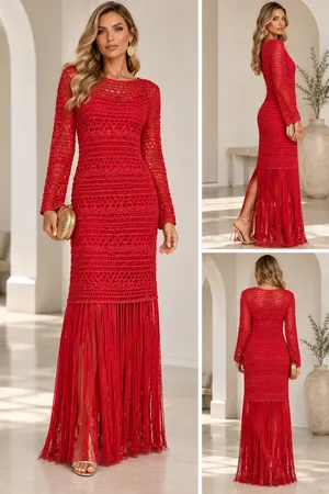 Zara Crochet & Fringe Maxi Dress — Size Medium | Blogger Favorite ❤️ thumbnail 12