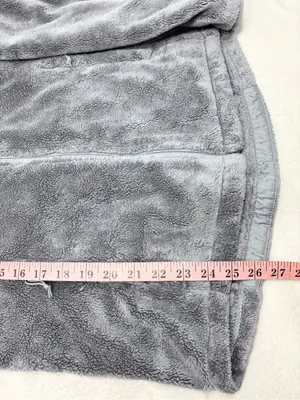The North Face Women's Gray Plush Full-Zip Teddy Osito fleece Jacket‎ Size M thumbnail 14