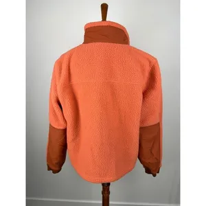 Topo Designs Subalpine Fleece Pullover Burnt Orange Half Zip Women's XL thumbnail 3
