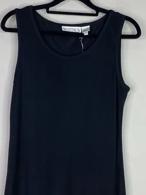 100% Silk Elegant Black Dress by Montauk thumbnail 4