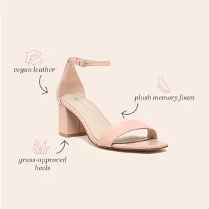 Birdy Grey Natalie Block Heel Sandals Blush Size 8 Sold Out New No Box thumbnail 3