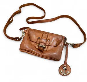 Harbour & 2nd Brown Luna Leather Crossbody Belt Bag thumbnail 1