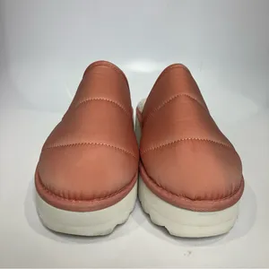 Anthropologie‎ Maeve puffy platform slippers mules peach white women’s size 8-9 thumbnail 3