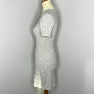 Reformation Jeans Gray Ribbed Mini Dress Shirt Dress Kendy Knit Dress‎ thumbnail 2