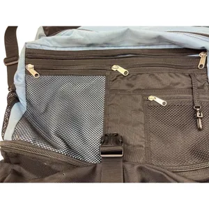 L.L. Bean Blue & Black Messenger Backpack With Multiple Compartments & Adjustabl thumbnail 6