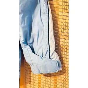 Columbia Sportwear Company water resistant rain light blue hooded Jacket coat thumbnail 4