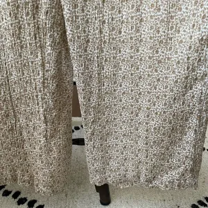 Sim & Sam Smocked Top Jumpsuit Natural Ivory Calico S thumbnail 6