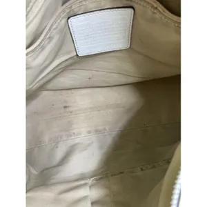 coach bag cream black fabric tote thumbnail 9