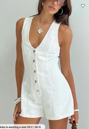 Princess Poly Damico Romper White thumbnail 1