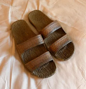 Pali Hawaii Tan slip-on sandals thumbnail 1