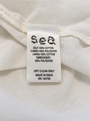 Sea New York Ivory Embroidered Boho Halter Racerback Flowy Swing Cami Blouse XXS thumbnail 7