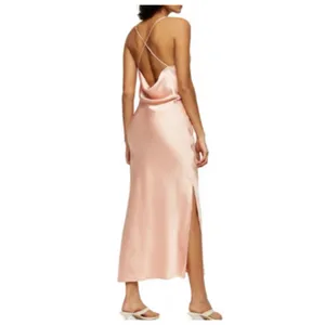Topshop Cowl Back Satin Blush Slipdress size 4‎ NWT thumbnail 2