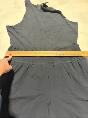 Athleta Black Sleeveless One-Piece Romper XL thumbnail 4