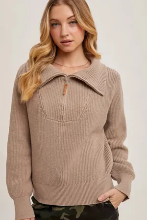 These Three Boutique Quarter Zip Pullover thumbnail 1