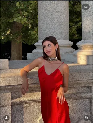 Zara nwt red maxi dress fitted bodycon satin effect party evening holiday gown thumbnail 3