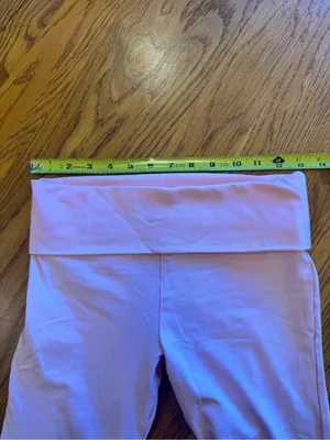 Victoria’s Secret PINK Y2K Bling Cotton Foldover Flare Leggings No Size Tag Sm? thumbnail 6