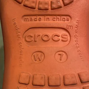 Crocs Malindi Women’s 7 Coral Orange Slingback Flat Slip On Ballet Teardrop Shoe thumbnail 2