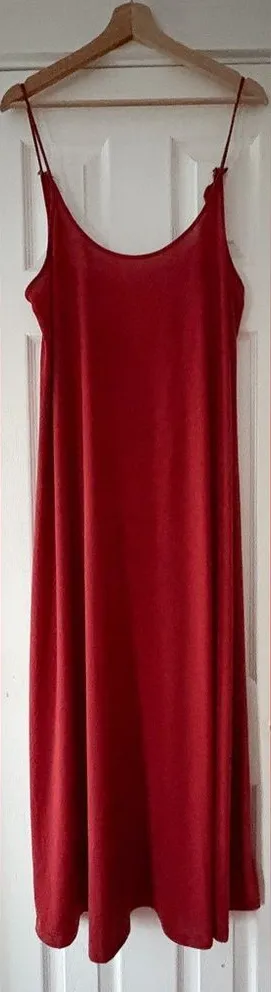 Nordstrom Tank‎ Dress Size Large Burnt Red NWT thumbnail 1