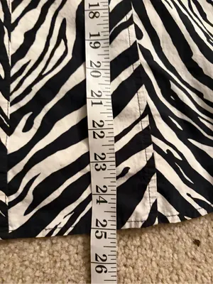 Express Y2K 2000s 00s club party cami tank zebra print going out top sz medium thumbnail 15