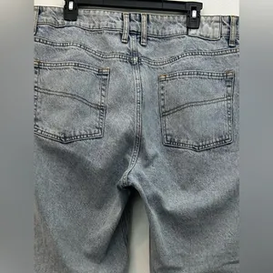 ASOS Collusion x005‎ Straight Leg Light Mineral Blue Wash Mom Jeans thumbnail 6