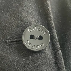 Guess Black Wool Peacoat Double Breasted Classic Preppy Size Small thumbnail 3