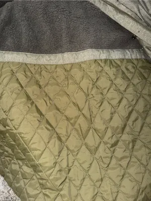 Nice L.L. Bean Quilted Fleece Lined Long Parka Green thumbnail 5