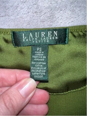 Women's Lauren Ralph Lauren Petite Midi Dress Size SP Green thumbnail 8