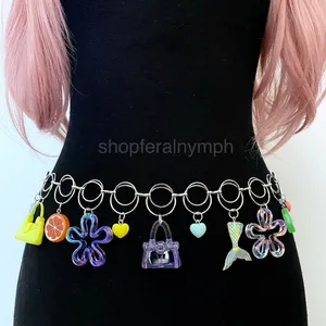 Y2K Harajuku Dopamine Dollcore Handmade Chain Belt, Fits 21-40 Inches, X7GA1417 thumbnail 4