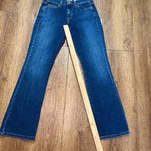 Y2K Levi's Bootcut Blue Jeans Womens Size 6 Medium Wash Denim Western Batwing thumbnail 7