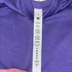 Lululemon Classic-Fit Cotton-Blend Scoop Dress size 4 Charged Indigo thumbnail 6
